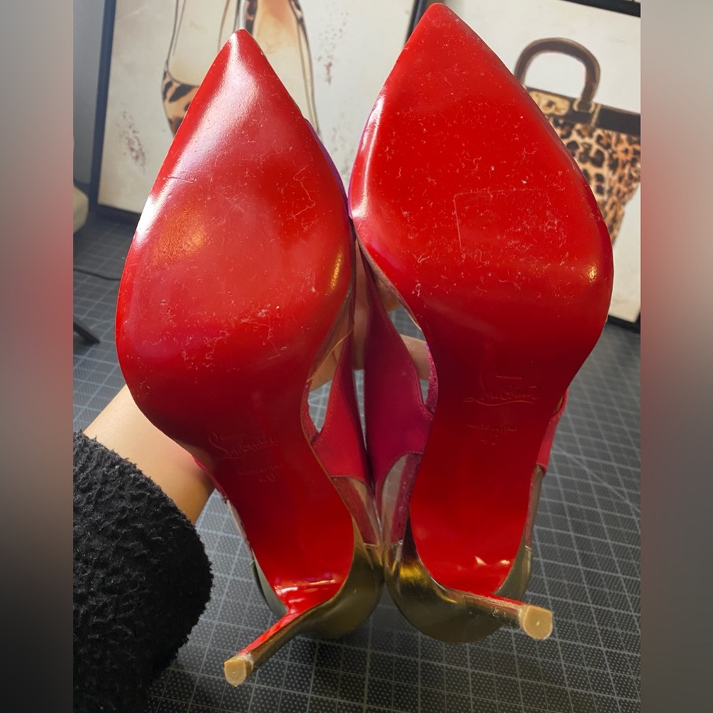 Christian Louboutin Galata 120CM multi color patent leather Heels Size EU 40 - Picture 7 of 12